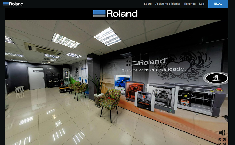 Roland DG lança showroom virtual