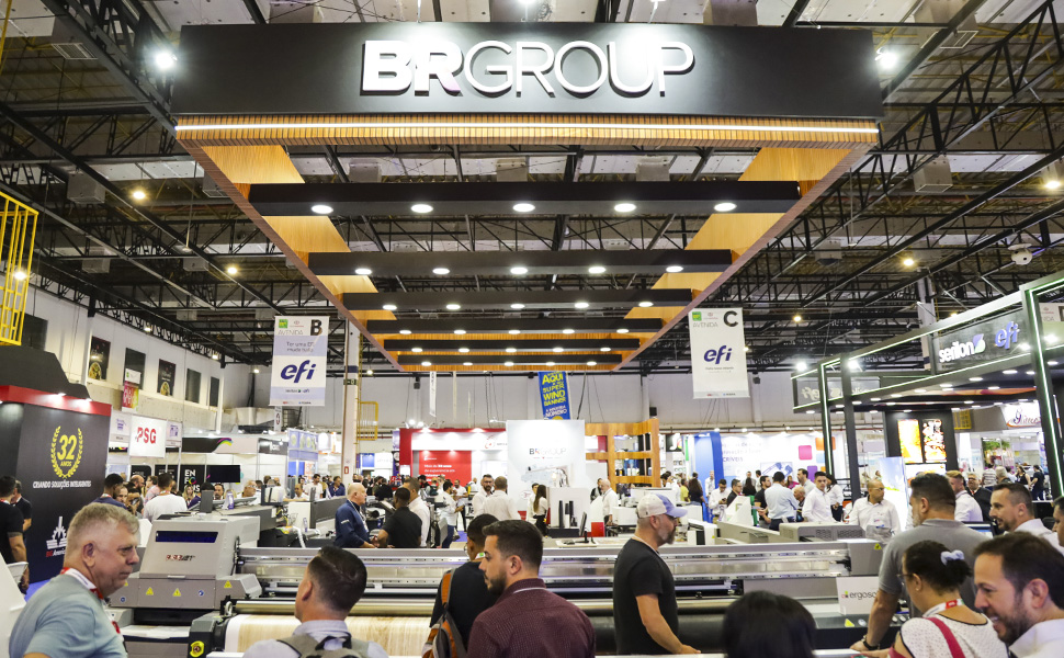 BR Group sucesso com impressão especial e confirmação na FESPA 2025